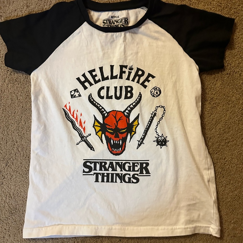 Stranger Things hellfire shirt